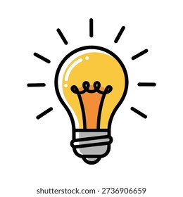 A light bulb with a bright idea