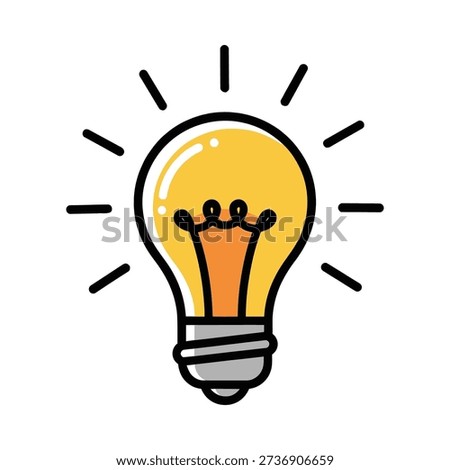 A light bulb with a bright idea