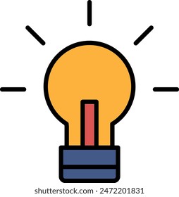 A light bulb with a bright light shining on it