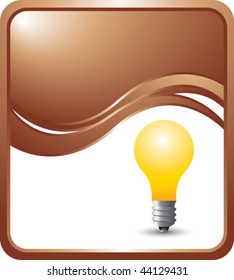 fondo de onda de bronce de la bombilla