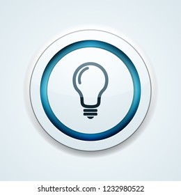 Light Bulb button illustration