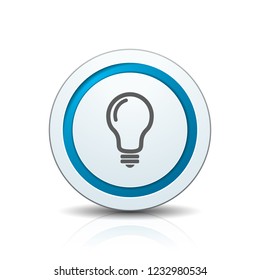 Light Bulb button illustration