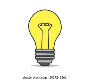 light bulb cartoon design illustration
