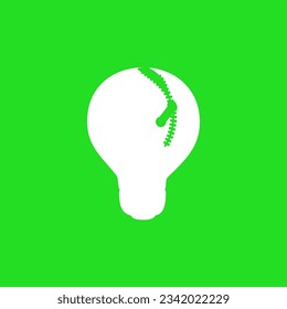 Light bulb cartoon picture sticker idea,logo.vector