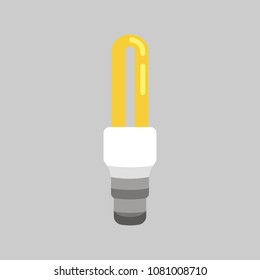 Light bulb in cartoon style. Idea illustration.