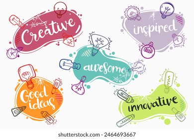 Light Bulb Clip art and Encouraging Quote