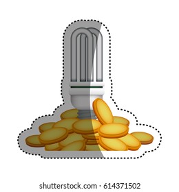 light bulb coins fluorescent