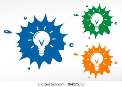 Light bulb - color blob