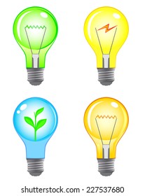 Light bulb color set