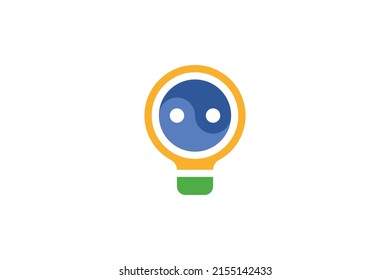 Light Bulb Colored Logo Vector