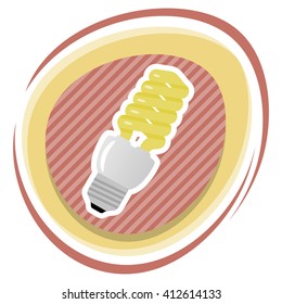 Light bulb colorful icon