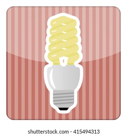 Light bulb colorful icon