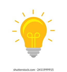 Light bulb colorful icon. outline and filled vector sign. Idea Symbol, logo illustration.Vector graphics