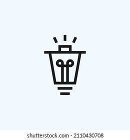 logotipo de la papelera inteligente. logotipo de bombilla
