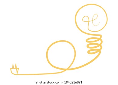 Light bulb concept vector illustration