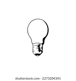  ilustración vectorial de concepto de bombilla de luz