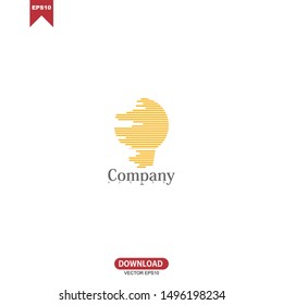 Light bulb concept vector logo template art eco energy power electricity idea