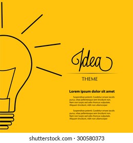 Light Bulb - Copy Space