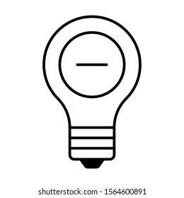 light bulb creative idea icon vector
