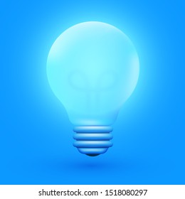 Light bulb, creative idea and innovation. Inspiration concept. Vector illustration