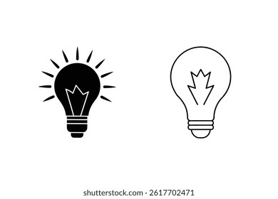 Light Bulb Creative Idea Innovation Vector Concept Design Graphic Illustration