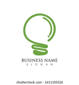 Light bulb creative Logo symbol vector template design 