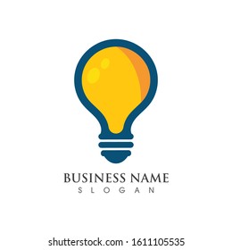 Light bulb creative Logo symbol vector template design 