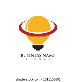 Light bulb creative Logo symbol vector template design 
