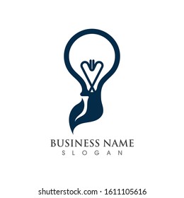 Light bulb creative Logo symbol vector template design 