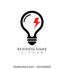 Light bulb creative Logo symbol vector template design 