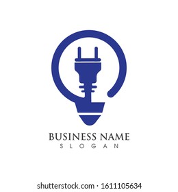 Light bulb creative Logo symbol vector template design 