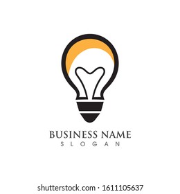 Light bulb creative Logo symbol vector template design 