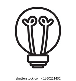 light bulb creativity idea concept icon vector illustration