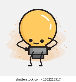 Leuchturm-Cute-Zeichen-Symbol Vektorgrafik