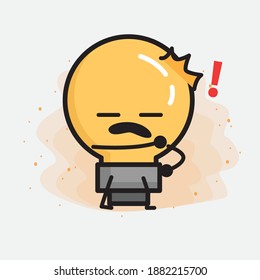 Light Bulb Cute Character icon Vector Illustration