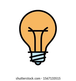 Light bulb design, Energy power technology electricity illumination and innovation theme Vector illustration