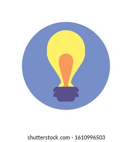 Light bulb design, Energy power technology electricity illumination and innovation theme Vector illustration