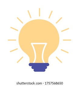 Light bulb design, Energy power and technology theme Vector illustration