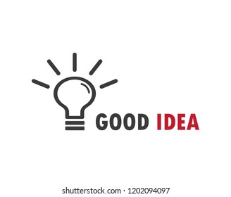 light bulb design logo template