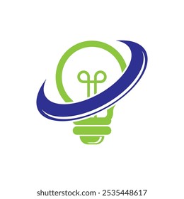 Design-Logo-Vorlage für Glühlampen