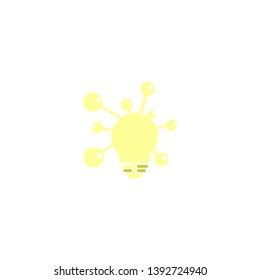 light bulb design logo vector