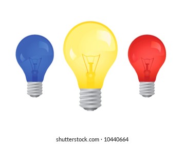 vector de detalle de la bombilla de luz
