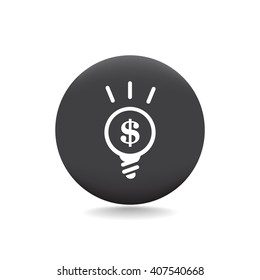  Light bulb with dollar symbol business concept.
