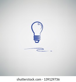 light bulb drawing,vector