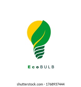 Light bulb with ecological concept design. good template for electrical design. also Perfect for logo design.