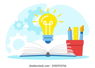 Light bulb and educational supplies