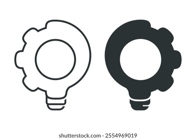 Light bulb efficiency. Illustration vector