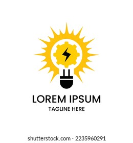 light bulb for electical logo concept