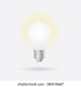 Light bulb, electric light bulb vector illustration