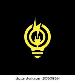 Light bulb electrical Logo vector for your Company or Business